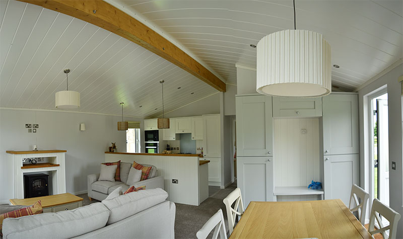 Inside view of a lodge